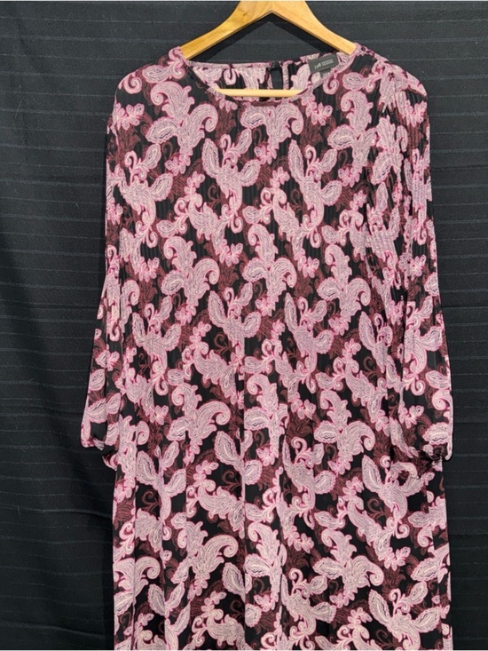 J. Jill Dresses & Skirts - J Jill Wearever Collection Long Sleeve Patterned Pleated Front Dress Large